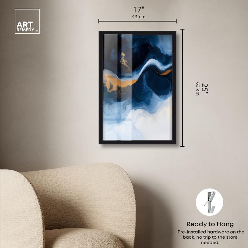 Blue Deep I Shadowbox by Art Remedy
