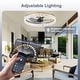 preview thumbnail 30 of 59, Low Profile Ceiling Fan with Light: 20-16 Inch, App Remote Control, Dimmable 3 CCT LED, 6 Wind Speeds, Ultra Quiet