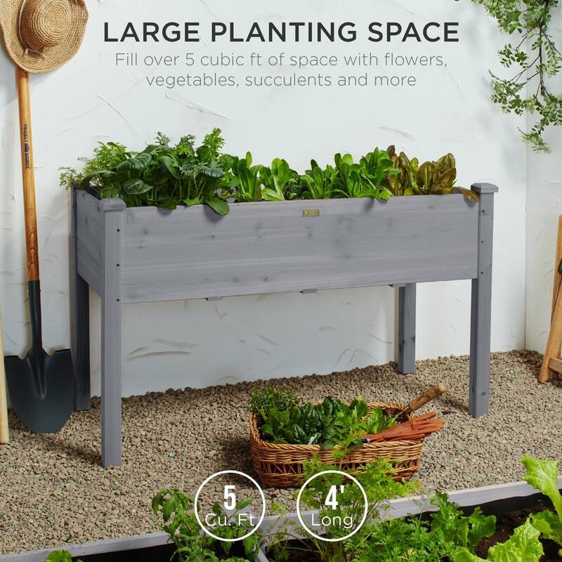 Raised Garden Bed - 48"D x 24"W x 30"H