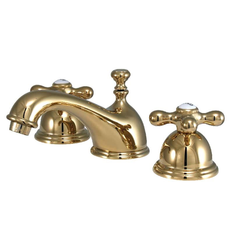 Restoration 8 in. Widespread Bathroom Faucet - Polished Brass