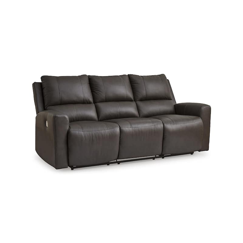 Signature Design by Ashley Boxmere Dark Brown Power Reclining Sofa - 84"W x 38"D x 39"H