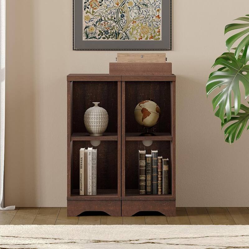 Fireplace TV Stand Farmhouse Sliding Barn Door Entertainment Center