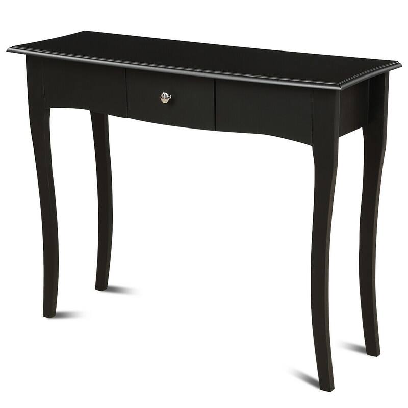 Gymax Wooden Console Table Hallway Entryway Side Sofa Accent Storage - 40''X 14''X 31.5''