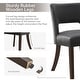 preview thumbnail 6 of 8, Modern Dining Chairs, Faux Leather Kitchen Chairs with Wood Legs