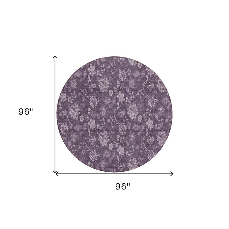 HomeRoots Floral Transitional Rectangle Outdoor Rug
