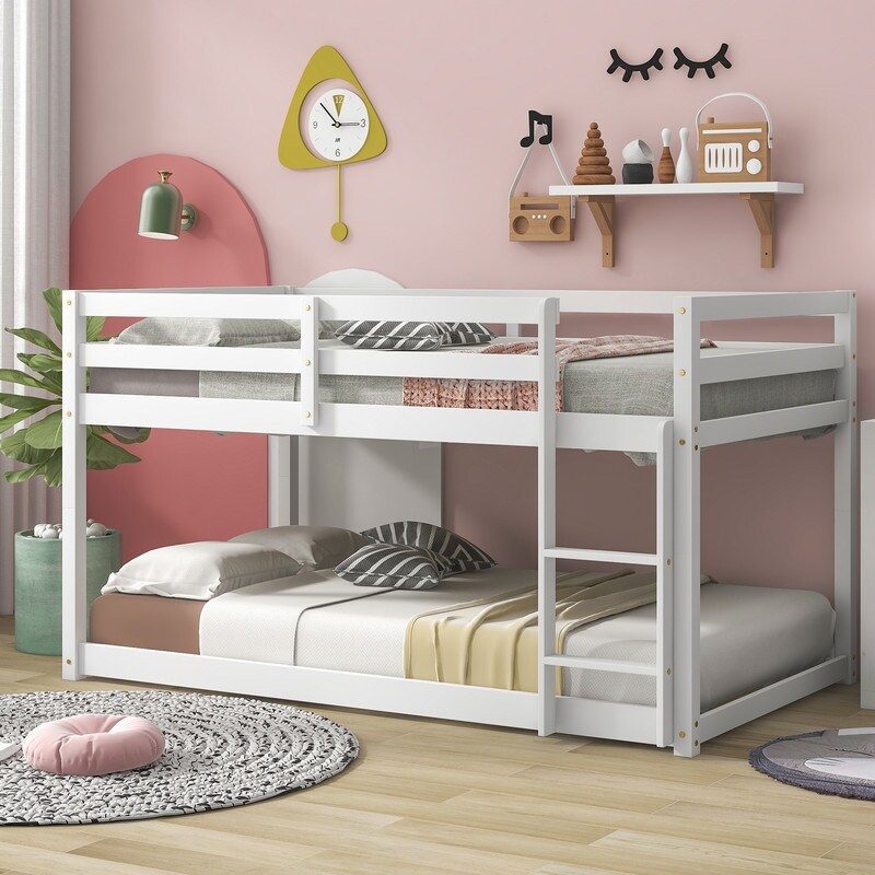 Low profile bunk beds twin over deals full