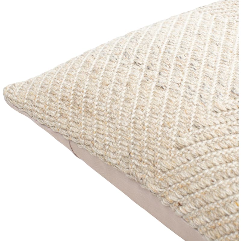 Devontae Farmhouse Solid Color Decorative Throw Pillow