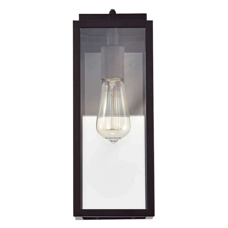 2 Pack 14.5''H Tempered Glass Outdoor Wall Lantern with Dusk to Dawn