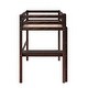 preview thumbnail 50 of 53, Loft Pine Wood Bed Frame with Safety Guardrail,Built-In Desk,Ladder,Twin Size