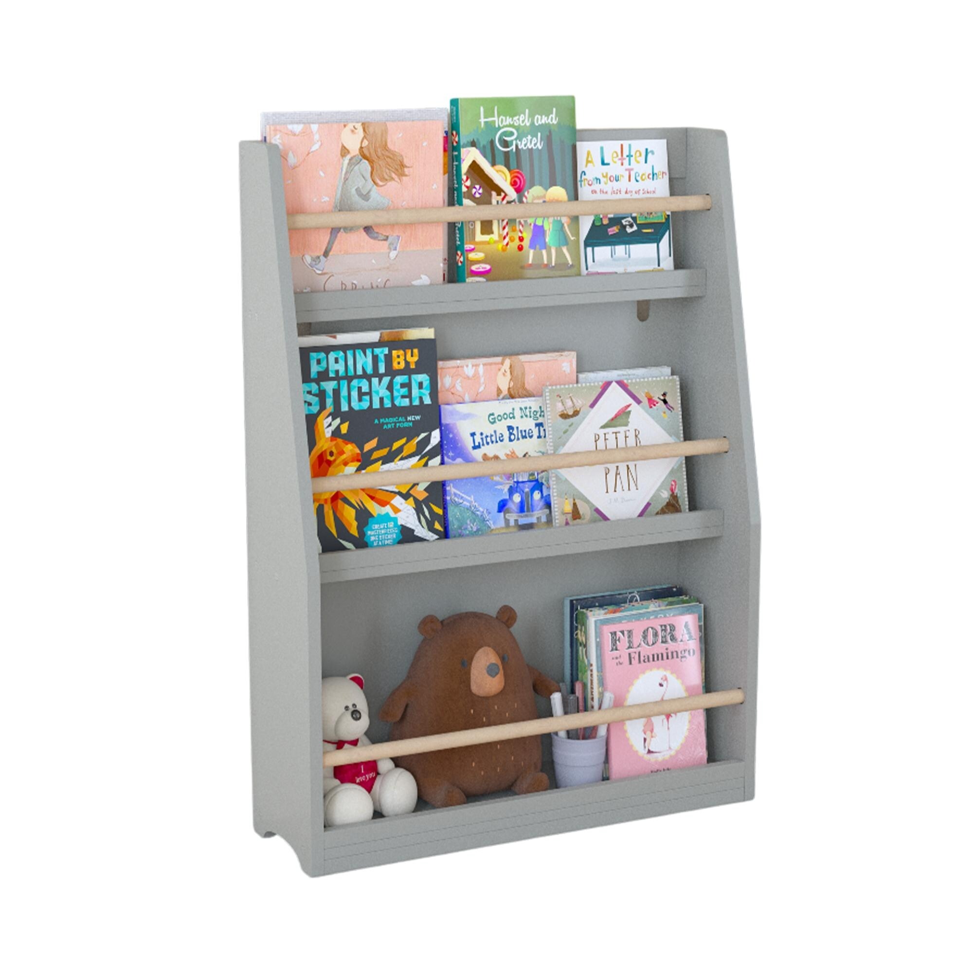 3 Tier Kids Book Shelf,Kids Book Rack, Helps Keep Bedrooms