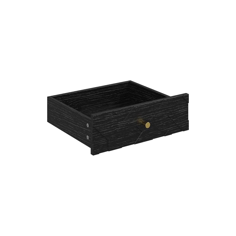Black Shoe Cabinet Storage Shoe Rack Organizer with 3 Drawers