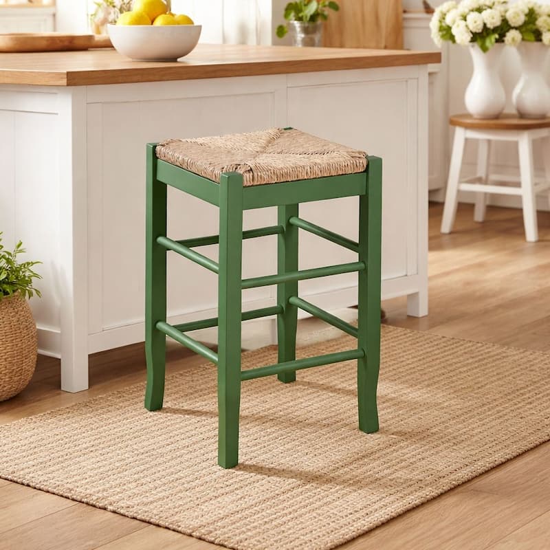 SQ Rush Backless Wood 24-inch Counter Stool