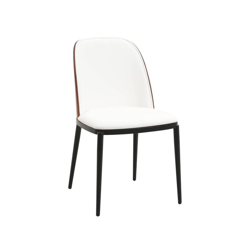 9-Piece Dining Set in Black Steel with 8 Chairs and Table Tule Collection by LeisureMod