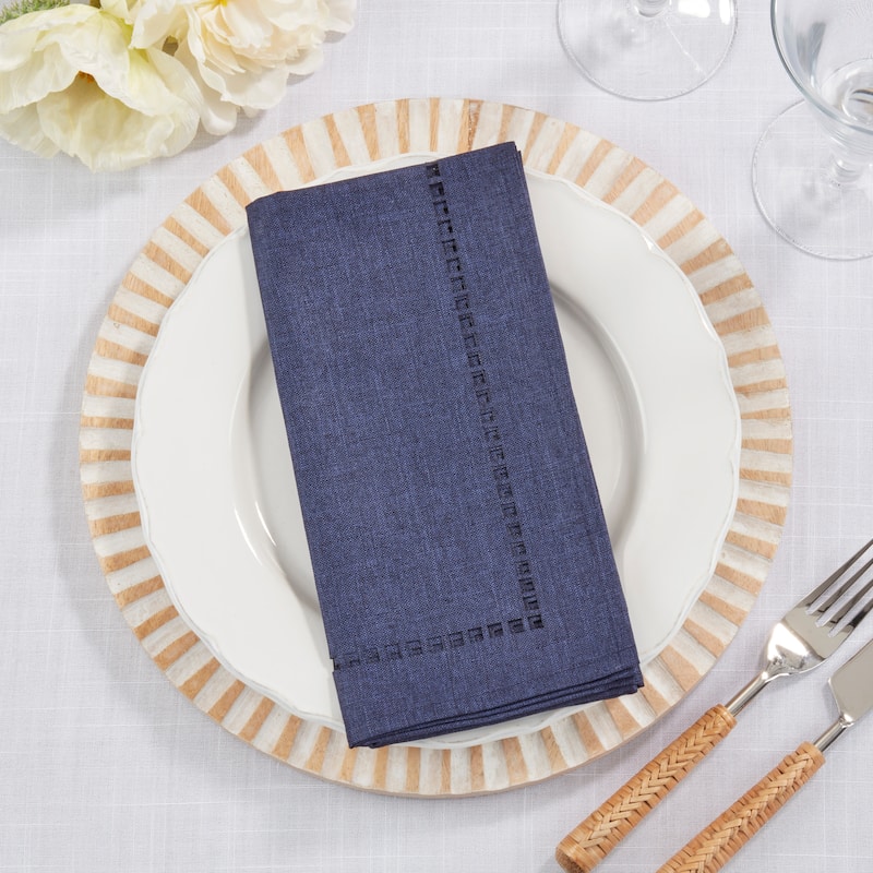 Laser-Cut Hemstitch Napkin (Set of 4)