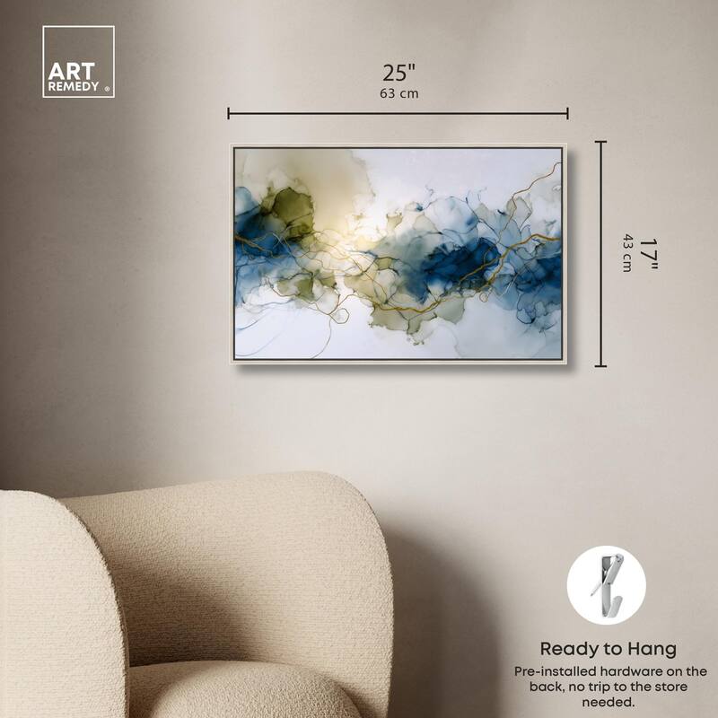 Fluid Geode Canvas by Art Remedy