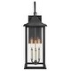 preview thumbnail 3 of 3, Lark 81595 Nolan 3 Light 26" Tall Outdoor Wall Sconce with Clear Glass