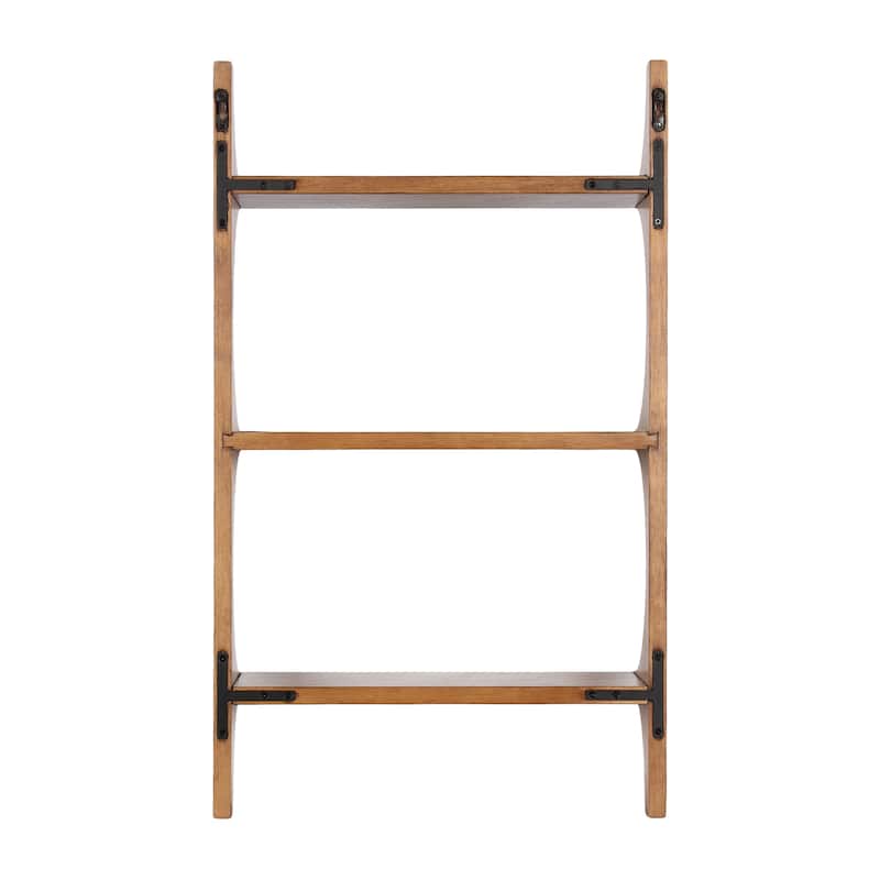 Kate and Laurel Scarlotte Wood Wall Shelf