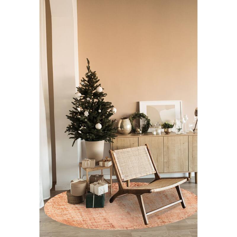 ECARPETGALLERY Hand-knotted Legacy Copper Silk, Wool Rug - 7'11 x 7'11