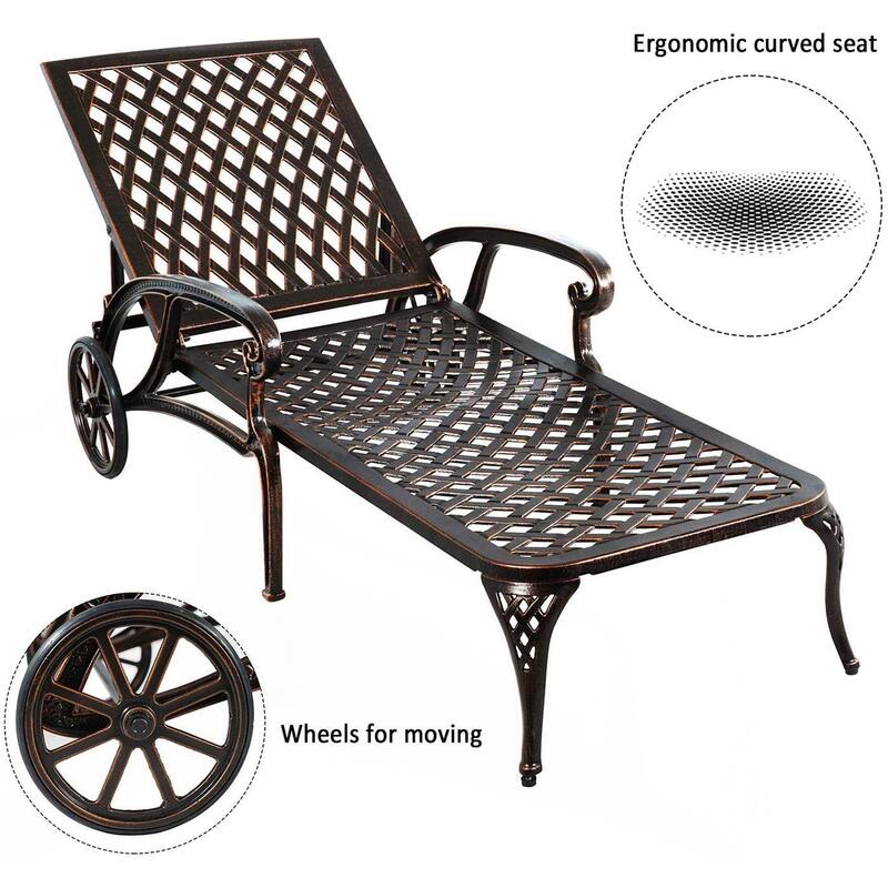 Aluminium Cast Lounge Chair 1pcs