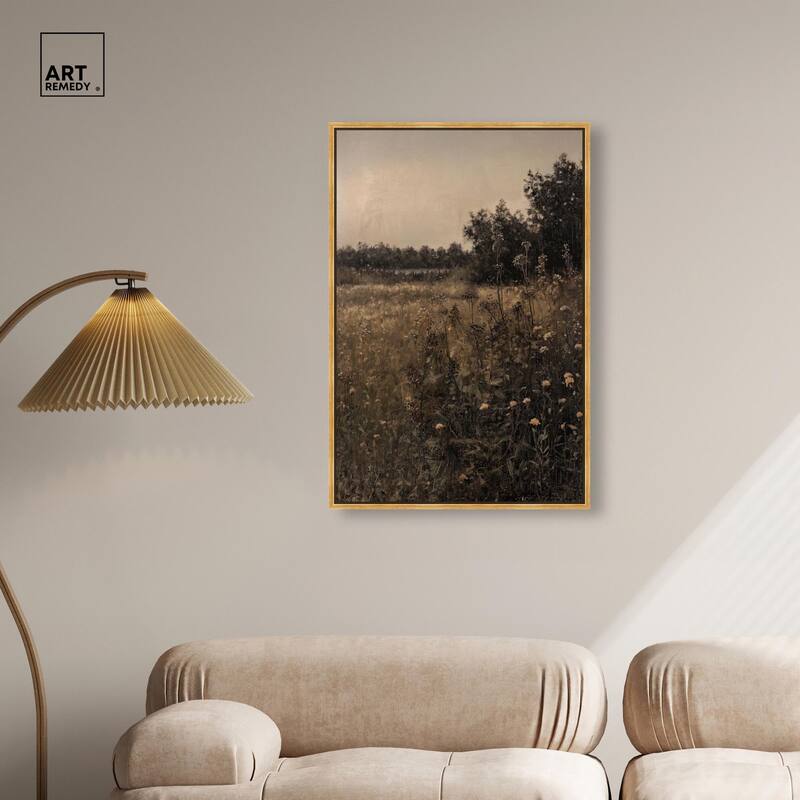 Vintage Meadow Canvas by Art Remedy