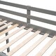 preview thumbnail 45 of 49, Low Study Twin Loft Bed with Cabinet and Rolling Portable Desk, White