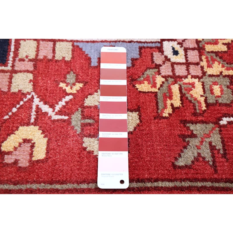 ECARPETGALLERY Hand-knotted Serapi Heritage Red Wool Rug - 8'9 x 11'9