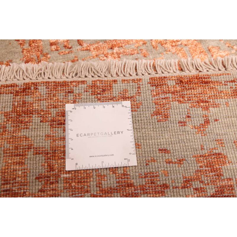 ECARPETGALLERY Hand-knotted Legacy Copper Silk, Wool Rug - 2'5 x 9'11
