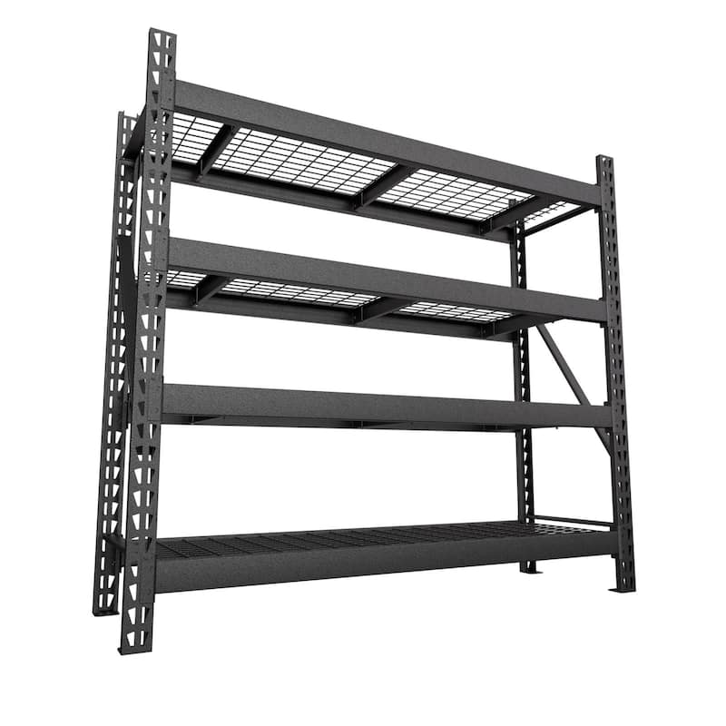 VEIKOUS Heavy Duty Metal Shelving Units, 2000 LBS Per Shelf Garage Storage Shelves with Adjustable Height - 77.76''×24''×72.24''