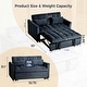 preview thumbnail 24 of 27, 3 in 1 Velvet Sofa Bed with Adjustable Backrest