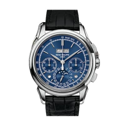 Patek Philippe Perpetual Calendar Chronograph Men's Watch - Blue - 41mm