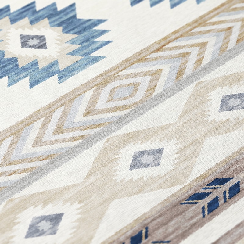 Indoor/ Outdoor Sonora Global Medallions Washable Rug