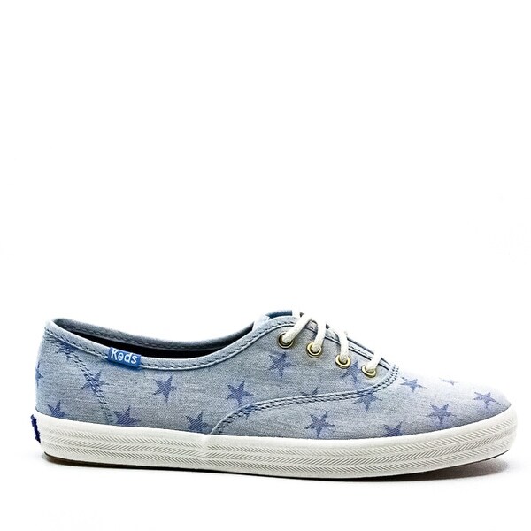 keds women's champion light blue oxford sneaker