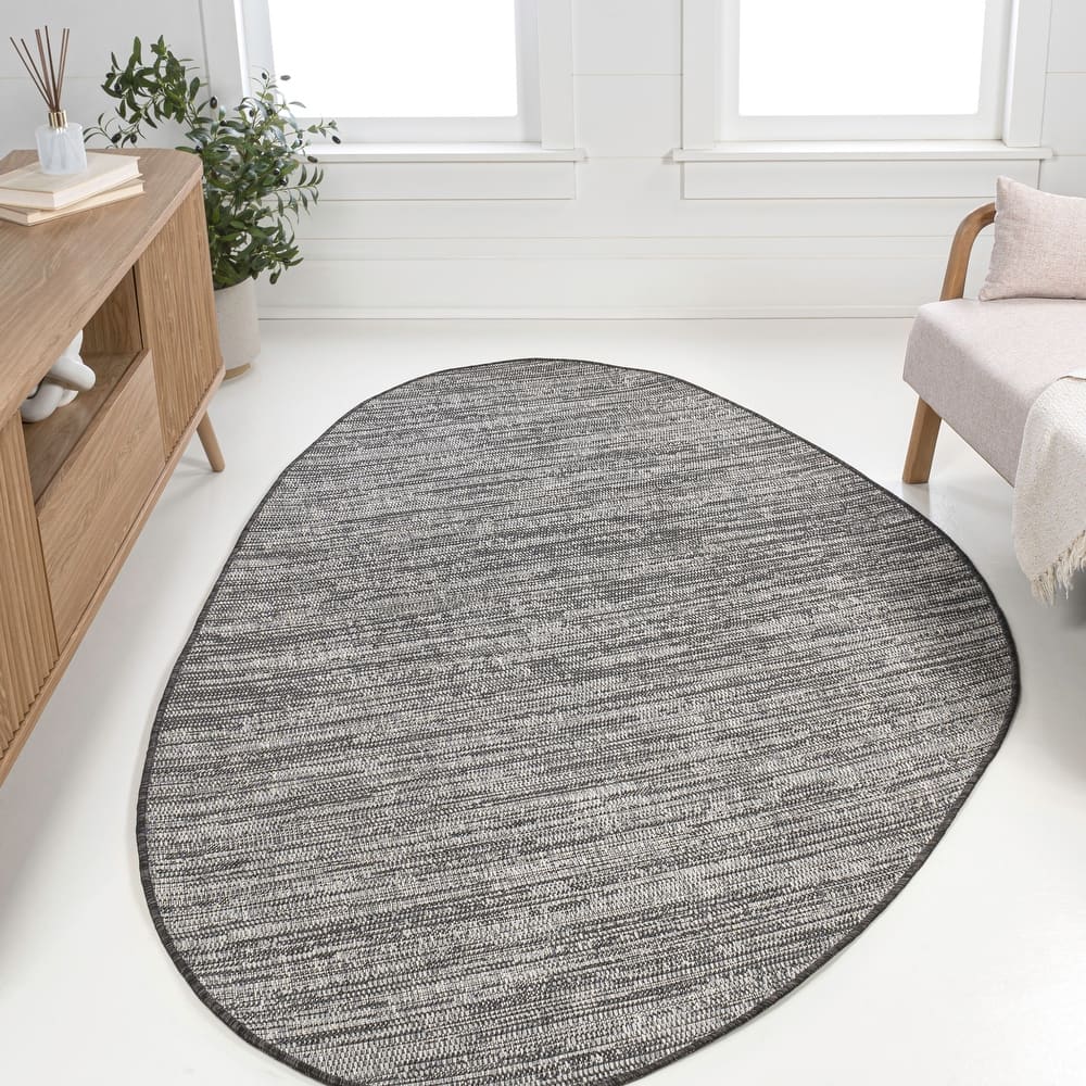 JONATHAN Y Callan Modern Rustic Abstract Indoor/Outdoor Shaped Area Rug