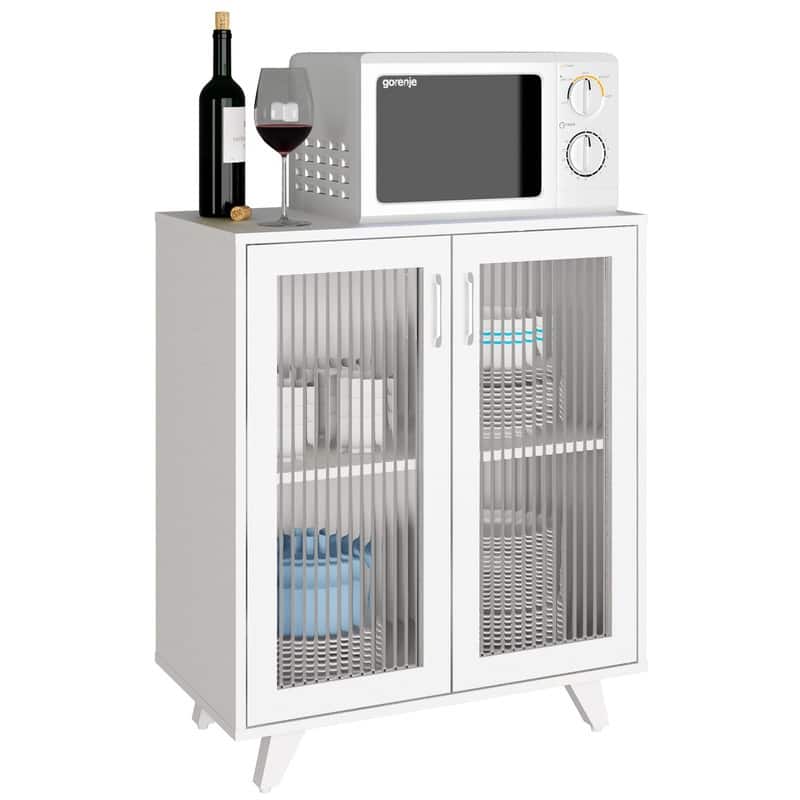 27inch Kitchen Buffet - 14.96"D x 27.2"W x 32.48"H - White
