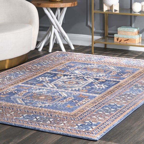 slide 2 of 42, Nuloom Vintage Lorena Tribal Area Rug 2'6" x 6' Runner - Blue