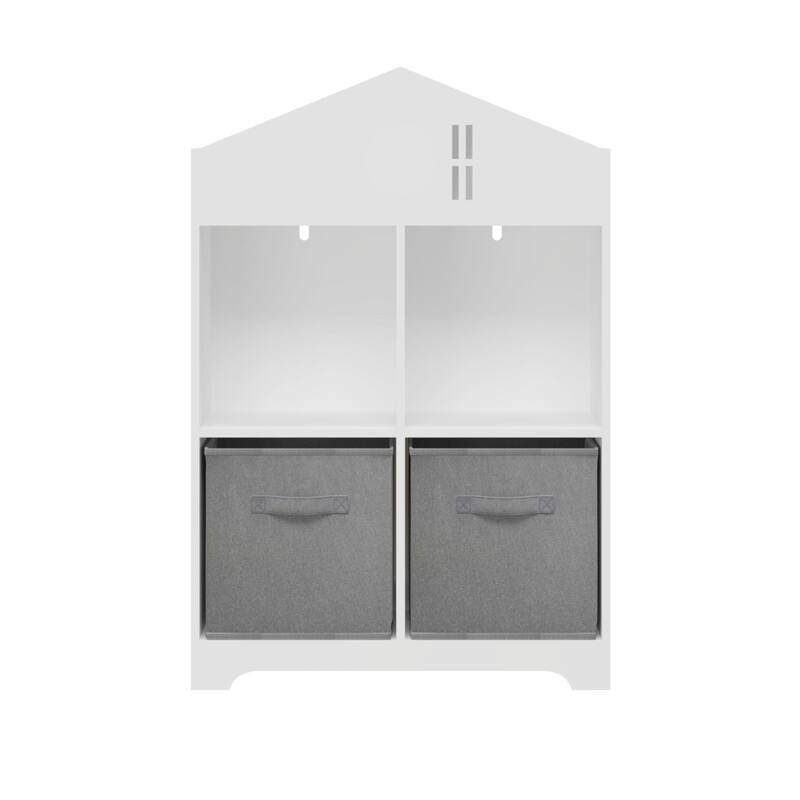 Kids Dollhouse Bookcase with Storage