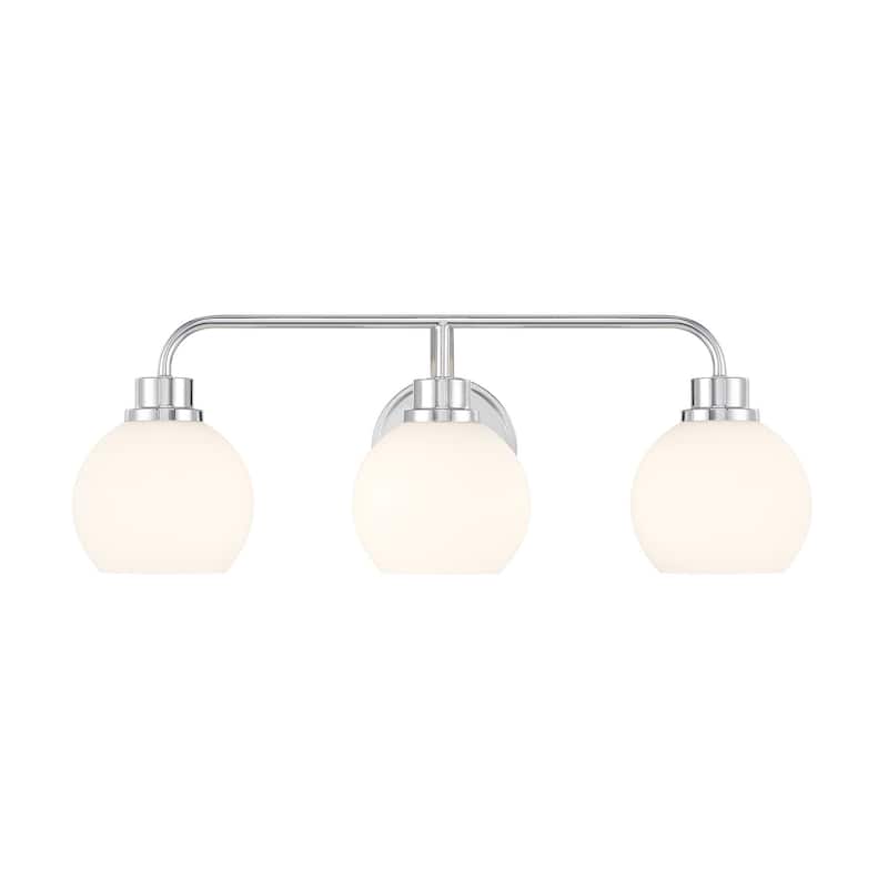 Bellevue SHBF93290 3 Light 24" Wide Vanity Light with Opal Glass - Chrome