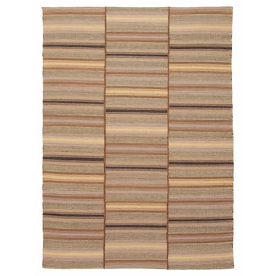 ECARPETGALLERY Flat-Weave Ankara FW Brown Wool Kilim - 4'7 x 6'5