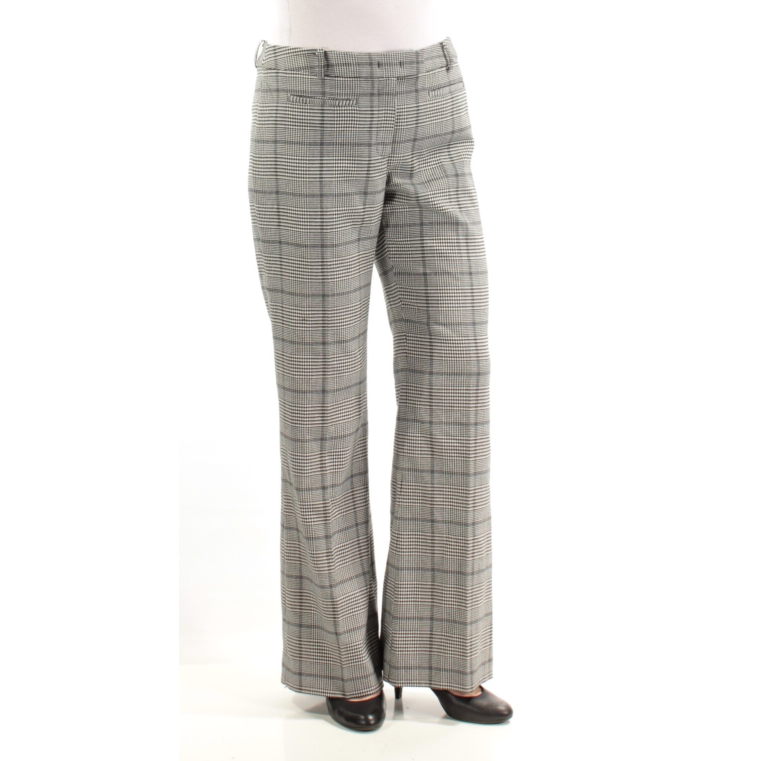 Shop Anne Klein Womens Black Plaid Pants Size 12 Overstock