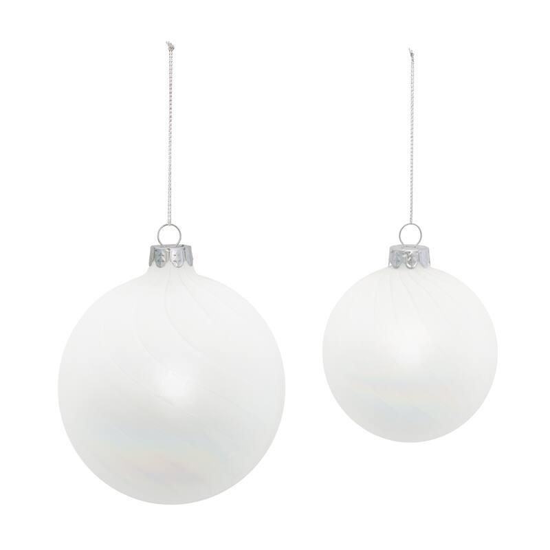 Iridescent Glass Ball Ornament (Set of 12) - N/A