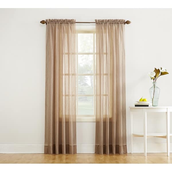 No 918 Erica Sheer Crushed Voile Single Curtain Panel Overstock 12361200