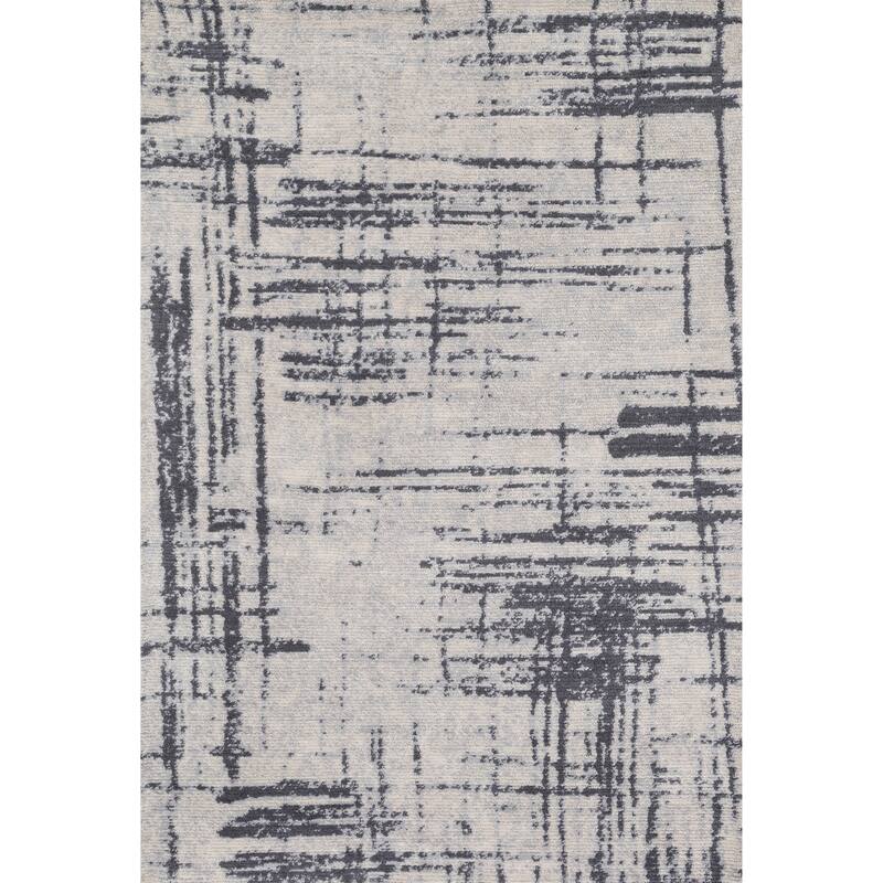 Alexander Home Stark Woven Modern Abstract Rug - Grey/Charcoal - 5' x 7'6"