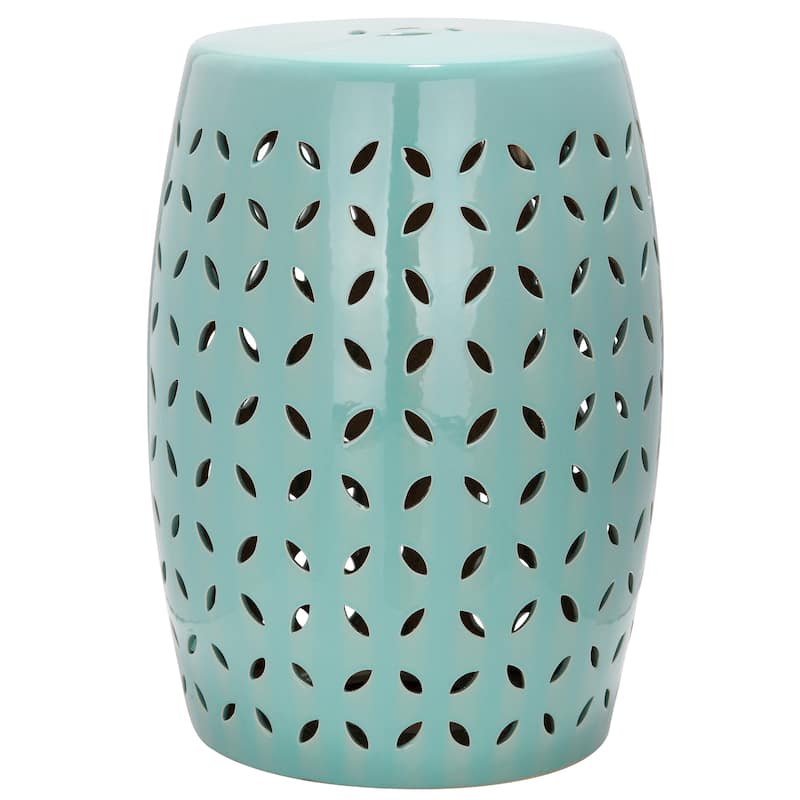 SAFAVIEH Paradise Oihane Zen White Ceramic Decorative Garden Stool