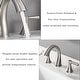 preview thumbnail 8 of 17, Vanityfair 8" Widespread Double Handles Bathroom Sink Faucet with Drain Assembly