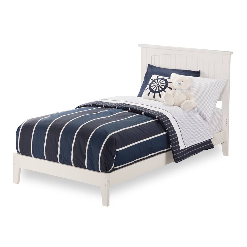 Platform Bed - Solid Hardwood Design, Open Footboard - Sturdy Wood Frame for Bedrooms