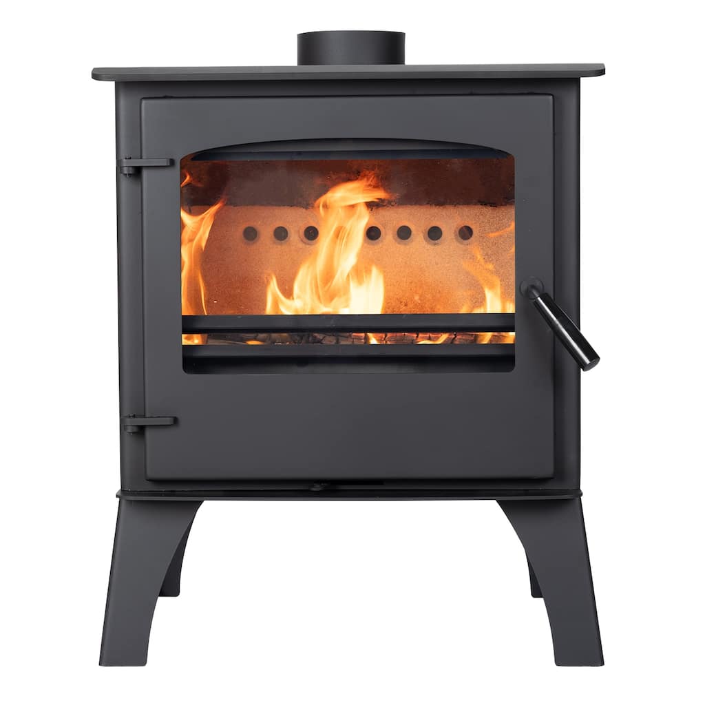 Aoodor Wood Burning Stove, Multi-fuel Stove with Leg