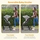 preview thumbnail 26 of 25, 2-in-1 Baby Stroller Travel Stroller Reversible Recliner Stroller Bassinet Stroller with Convenient One-Handed - N/A