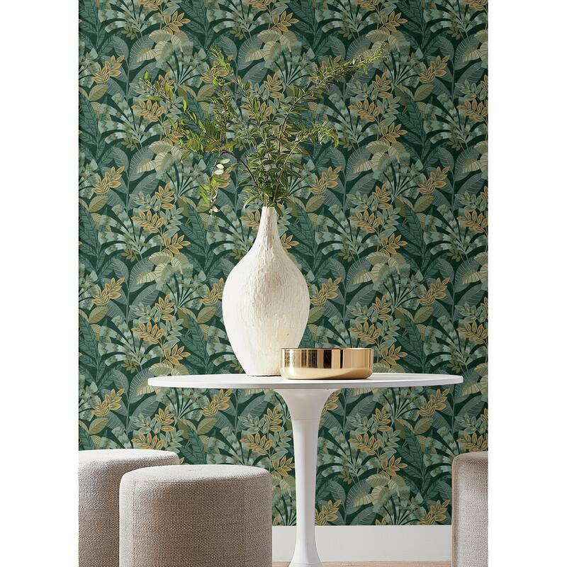 Yara Green Peel and Stick Wallpaper