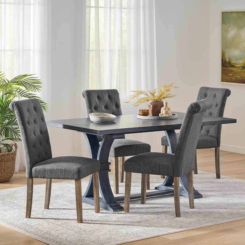 Aruda Upholstered Dining Chair (Set of 4) by Christopher Knight Home