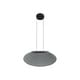 preview thumbnail 2 of 0, Golden Lighting Faroe 21in Integrated LED Pendant in Flecked Black/Grey Felt - Black